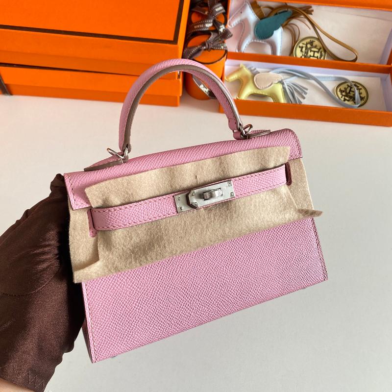 Hermes Kelly Mini Second Generation 22EP X9 Gold Sunflower Purple Silver Button